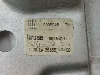 Автозапчастина б/у регулятор скла заднього правого для opel insignia a (g09) 2.0 cdti (68) посилання на oem iam 20952451 910280200 