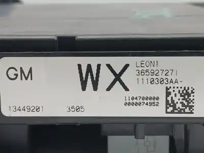 Автозапчасти б/у блок реле/предохранителей за opel astra k (b16) 1.6 turbo (68) ссылки oem iam 13449201 365927271 1110303aa