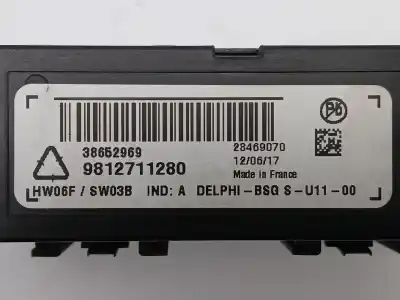 Second-hand car spare part electronic module for citroen c4 picasso ii 1.6 bluehdi 120 oem iam references 9812711280  