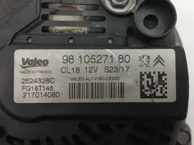 Pezzo di ricambio per auto di seconda mano alternatore per citroen c4 picasso ii 1.6 bluehdi 120 riferimenti oem iam 9810527180 fg18t145  Pezzo di ricambio per auto di seconda mano alternatore per citroen c4 picasso ii 1.6 bluehdi 120 riferimenti oem iam 9810527180 fg18t145