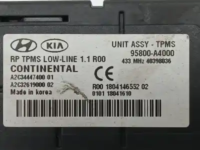 Second-hand car spare part electronic module for kia carens iv 1.7 crdi oem iam references 95800a4000 a2c3444740001 a2c3261900002