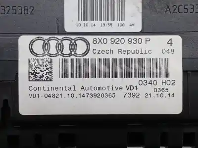 Автозапчасти б/у приборная доска за audi a1 (8x1, 8xk) 1.6 tdi ссылки oem iam 8x0920930p   Автозапчасти б/у приборная доска за audi a1 (8x1, 8xk) 1.6 tdi ссылки oem iam 8x0920930p