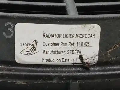 Pezzo di ricambio per auto di seconda mano elettroventola per microcar m8 81/br/da riferimenti oem iam 118425  