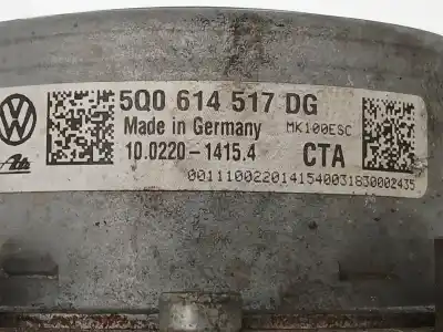 İkinci el araba yedek parçası abs için skoda superb iii (3v3) 2.0 tdi oem iam referansları 5q0614517dg 10022014154 10091653623 İkinci el araba yedek parçası abs için skoda superb iii (3v3) 2.0 tdi oem iam referansları 5q0614517dg 10022014154 10091653623