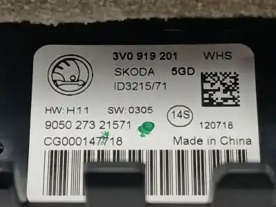 Pièce détachée automobile d'occasion grille d'aération pour skoda superb iii (3v3) 2.0 tdi références oem iam 3v0819203a 3v0919201  Pièce détachée automobile d'occasion grille d'aération pour skoda superb iii (3v3) 2.0 tdi références oem iam 3v0819203a 3v0919201