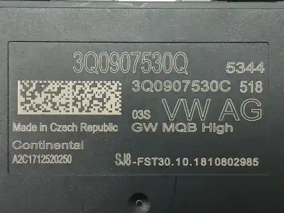 Tweedehands auto-onderdeel elektronische module voor skoda superb iii (3v3) 2.0 tdi oem iam-referenties 3q0907530q 3q0907530c a2c1712520250 Tweedehands auto-onderdeel elektronische module voor skoda superb iii (3v3) 2.0 tdi oem iam-referenties 3q0907530q 3q0907530c a2c1712520250