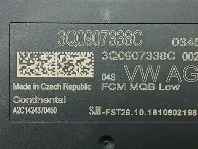 Tweedehands auto-onderdeel elektronische module voor skoda superb iii (3v3) 2.0 tdi oem iam-referenties 3q0907338c a2c1424370450  Tweedehands auto-onderdeel elektronische module voor skoda superb iii (3v3) 2.0 tdi oem iam-referenties 3q0907338c a2c1424370450