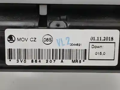 Tweedehands auto-onderdeel midden armsteun voor skoda superb iii (3v3) 2.0 tdi oem iam-referenties 3v0864207a   Tweedehands auto-onderdeel midden armsteun voor skoda superb iii (3v3) 2.0 tdi oem iam-referenties 3v0864207a