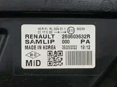 Автозапчастина б/у ліва фара для renault arkana i (lcm_, ldn_) 1.6 e-tech 145 (ldmu) посилання на oem iam 260603632r  