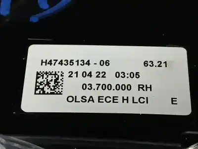 Автозапчастина б/у правий ліхтар для mini mini (f55) cooper посилання на oem iam h4743513406  63217435134