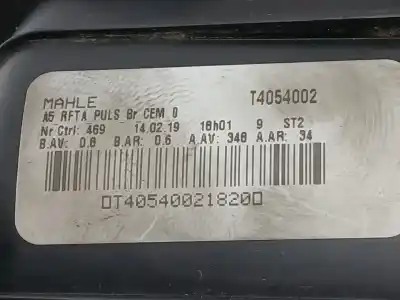 Peça sobressalente para automóvel em segunda mão motor de sofagem por citroen c4 cactus 1.5 bluehdi 100 referências oem iam t4054002  