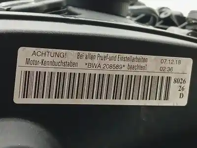 Second-hand car spare part complete engine for audi tt (8j3) 2.0 tfsi oem iam references bwa  