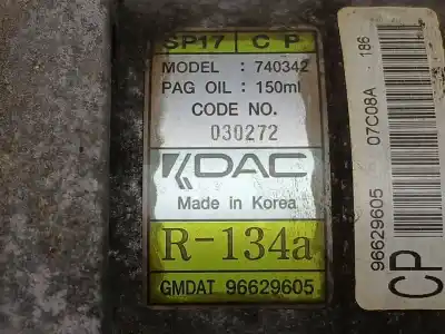 Автозапчастина б/у компресор кондиционера для opel antara a (l07) 2.0 cdti посилання на oem iam 96629605  