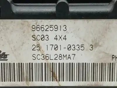 Peça sobressalente para automóvel em segunda mão módulo eletrônico por opel antara a (l07) 2.0 cdti referências oem iam 96625913  