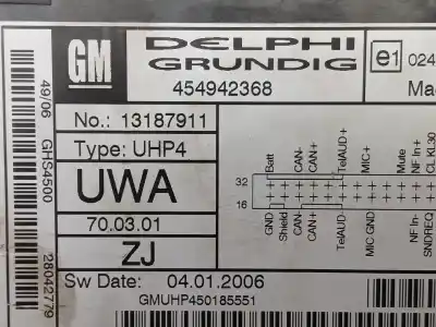 Peça sobressalente para automóvel em segunda mão módulo eletrônico por opel antara a (l07) 2.0 cdti referências oem iam 454942368  13187911