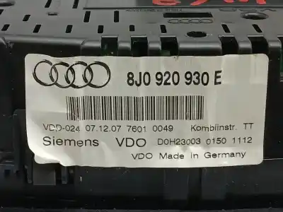 Peça sobressalente para automóvel em segunda mão quadrante por audi tt (8j3) 2.0 tfsi referências oem iam 8j0920930e  