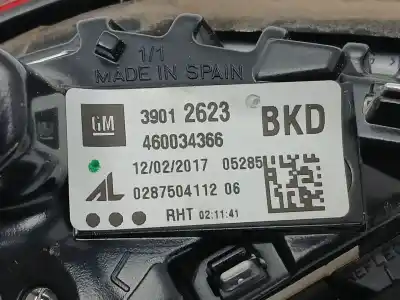 Second-hand car spare part interior left tailgate light for opel corsa e (x15) 1.4 (08, 68) oem iam references 39012623  