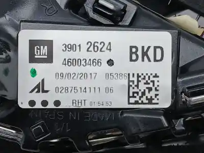 Peça sobressalente para automóvel em segunda mão farolim interior traseiro direito por opel corsa e (x15) 1.4 (08, 68) referências oem iam 39012624  