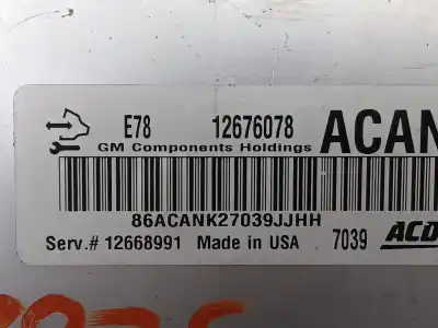 Peça sobressalente para automóvel em segunda mão centralina de motor uce por opel corsa e selective referências oem iam 12676078  12668991