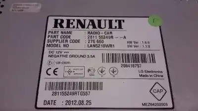 Second-hand car spare part gps navigation system for renault clio iv 0.9 oem iam references 281155249r lan5210wr1 276660