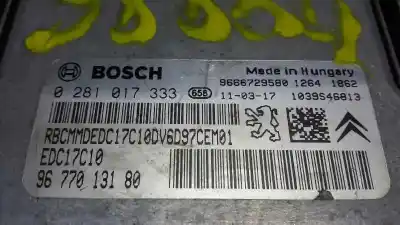 Second-hand car spare part ecu engine control for citroen c3 picasso 1.6 16v hdi oem iam references 0281017333 9677013180 edc17c10
