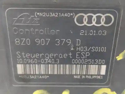 Peça sobressalente para automóvel em segunda mão abs por audi a2 (8z) 1.6 fsi referências oem iam 8z0614517g 10020600364 8z0907379d