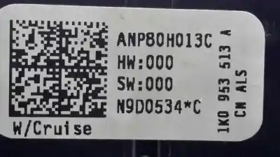 Second-hand car spare part indicator switch for seat leon (1p1) open oem iam references 1k0953513a anp80h013c 