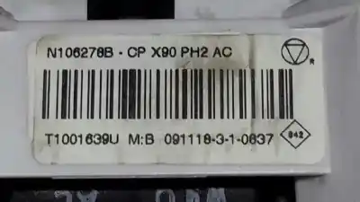 Peça sobressalente para automóvel em segunda mão comando de sofagem (chauffage / ar condicionado)  por dacia logan mcv * referências oem iam n106278b t1001639u 
