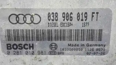 Автозапчастина б/у ебу контролер двигуна для audi a3 (8l) 1.9 tdi посилання на oem iam 0281010981 038906019ft 