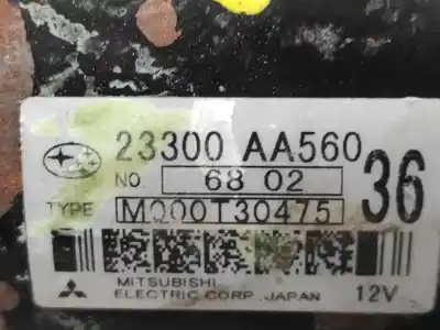 Автозапчасти б/у двигатель запускается за subaru legacy berl. b13 (bl) 2.5 se ссылки oem iam 23300aa560 m000t30475 