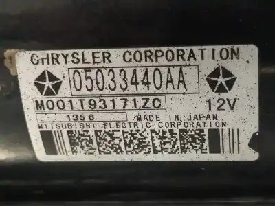 Pièce détachée automobile d'occasion démarreur de voiture pour dodge caliber 2.0 16v crd cat références oem iam 05033440aa m001t93171zc 