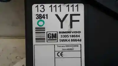 Pezzo di ricambio per auto di seconda mano quadro di chiusura per opel combo 1.3 16v cdti cat (z 13 dt / ln9) 69 cv / 51 kw riferimenti oem iam   