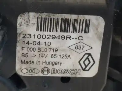 Автозапчастина б/у генератор для dacia dokker * посилання на oem iam 231002949rc  