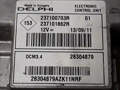Second-hand car spare part ecu engine control for dacia sandero * oem iam references 237100703r 237101862r 28304879
