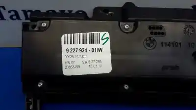 Peça sobressalente para automóvel em segunda mão comando de sofagem (chauffage / ar condicionado) por bmw x5 (e70) xdrive40d referências oem iam 9227924 900252420014 6131920821801