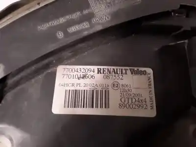 Second-hand car spare part left headlight for renault scenic (ja..) 1.9 dci authentique oem iam references 7700432094 7701047606 