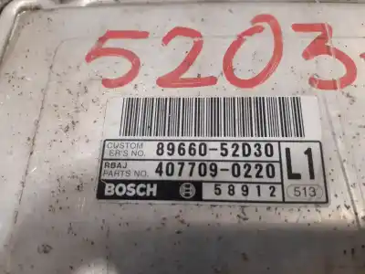 Автозапчастина б/у ебу контролер двигуна для toyota yaris (ksp9/scp9/nlp9) * посилання на oem iam 0261208936 896610d270 1039s11463