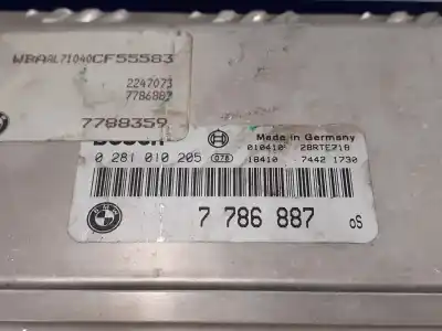 Second-hand car spare part ecu engine control for bmw serie 3 coupe (e46) 2.5 24v cat oem iam references 0281010205 7786887 28rte718