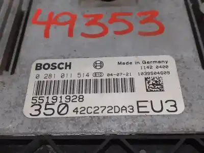 Second-hand car spare part ecu engine control for fiat idea (135) 1.9 multijet emotion (i) oem iam references 0281011514 55191928 42c272da3