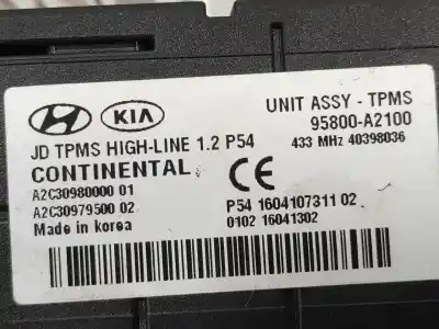 Second-hand car spare part electronic module for kia cee´d 1.6 gdi cat oem iam references 95800a2100 a2c30980000 a2c30979500