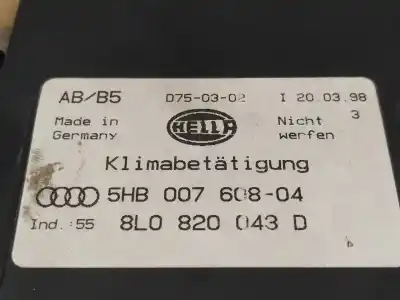 Автозапчасти б/у климат-контроль за audi a3 (8l) 1.8 ambiente ссылки oem iam 08l0820043d 5hb00760804 