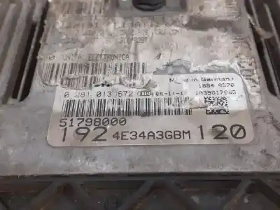 Автозапчасти б/у блок управления двигателем за fiat stilo multi wagon (192) 1.6 16v ссылки oem iam  51798000 4e34a3gbm