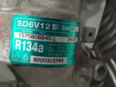 Автозапчасти б/у компрессор кондиционера воздуха за renault clio ii fase ii (b/cb0) 1.5 dci diesel ссылки oem iam 8200315744 sd6v121416k 