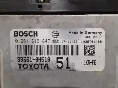 Автозапчастина б/у ебу контролер двигуна для toyota aygo 1.0 cat посилання на oem iam 0261s16847 896610h510 1039t01499 Автозапчастина б/у ебу контролер двигуна для toyota aygo 1.0 cat посилання на oem iam 0261s16847 896610h510 1039t01499