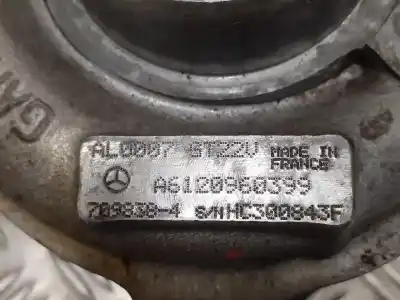Second-hand car spare part turbocharger for mercedes-benz sprinter 02.00 -> combi 2.7 cdi cat oem iam references a6120960399 7098384 gt22v