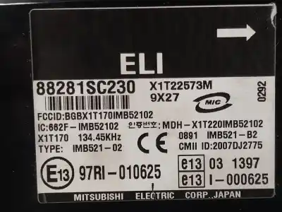 Second-hand car spare part electronic module for subaru forester s12 xs classic oem iam references 88281sc230 2007dj2775 imb52102