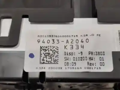 Peça sobressalente para automóvel em segunda mão quadrante por kia cee´d 1.6 gdi cat referências oem iam 94033a2040 a2c10530601 