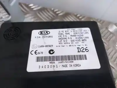 Second-hand car spare part electronic module for kia cee´d 1.6 gdi cat oem iam references 95400a2260 4c28861000 116ra003029