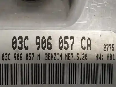 Second-hand car spare part ecu engine control for seat ibiza (6j5) stylance / style oem iam references 0261s04187 03c906057ca me7520