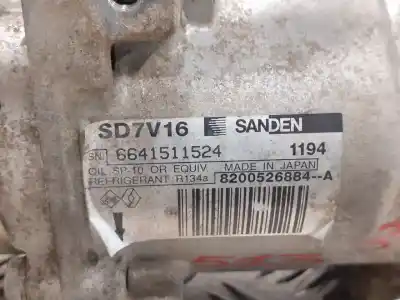 Second-hand car spare part air conditioning compressor for dacia logan * oem iam references sd7v161194 8200526884a 